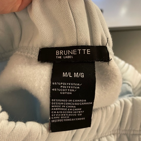 NWT - Brunette the Label “KIND CLUB” track shorts - Picture 5 of 6